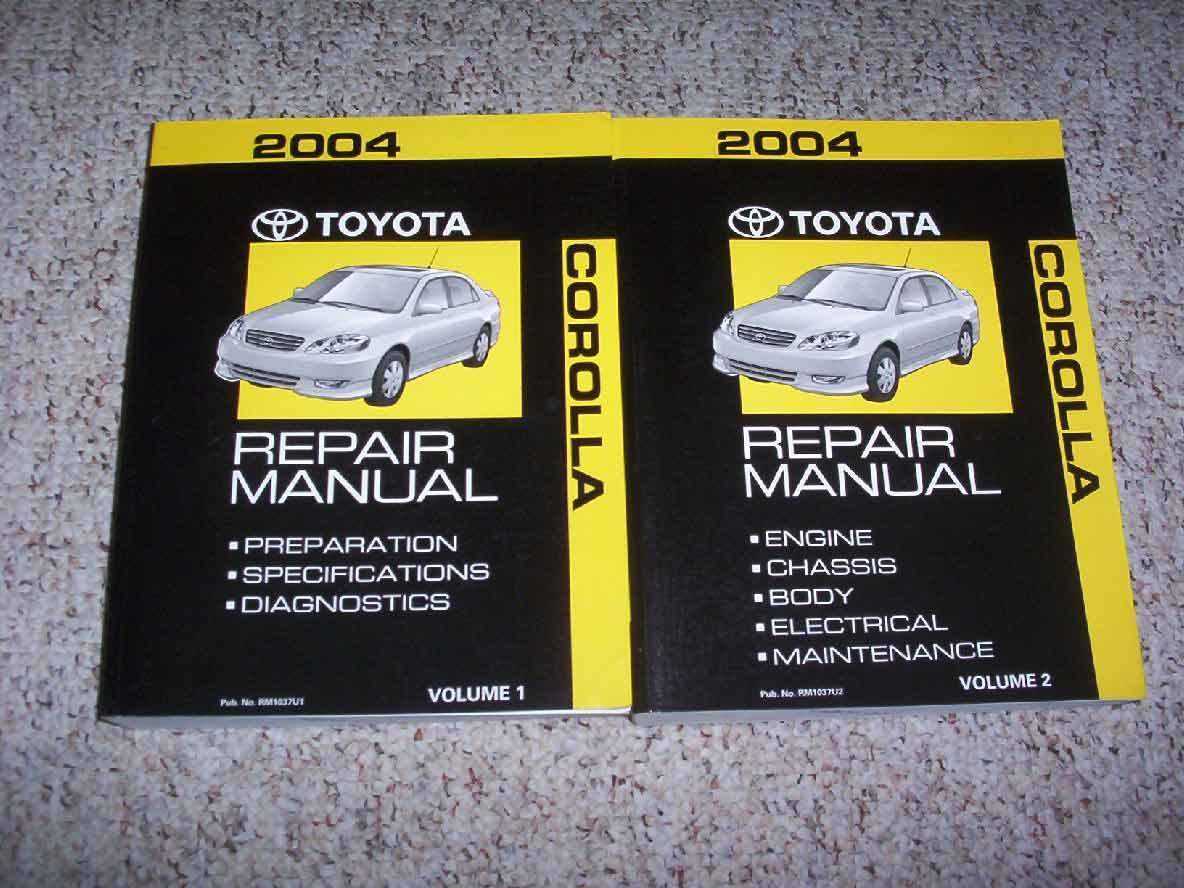 toyota corolla 2004 repair manual