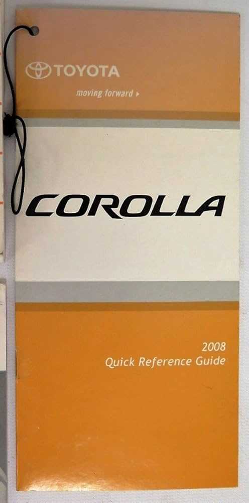 toyota corolla 2008 repair manual