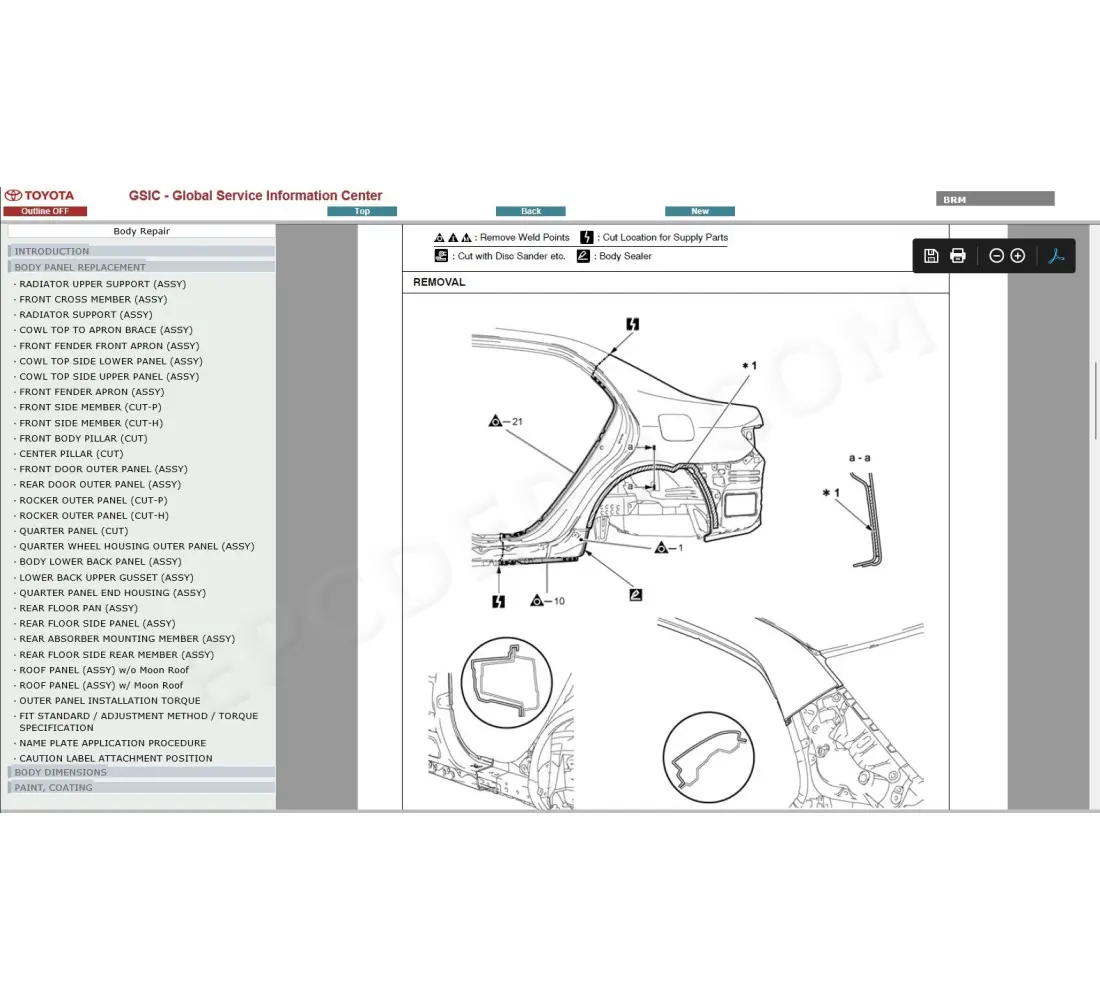 toyota corolla 2008 repair manual