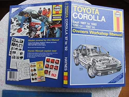 toyota corolla service and repair manual