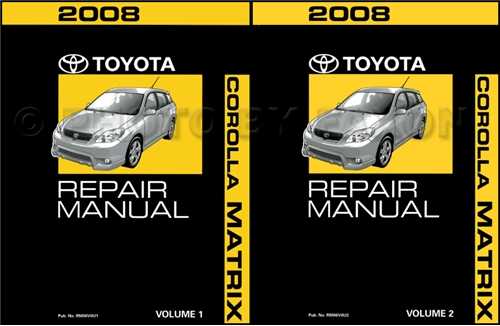 toyota matrix repair manual