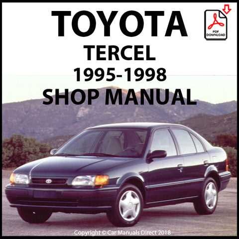 toyota tercel 1998 repair manual