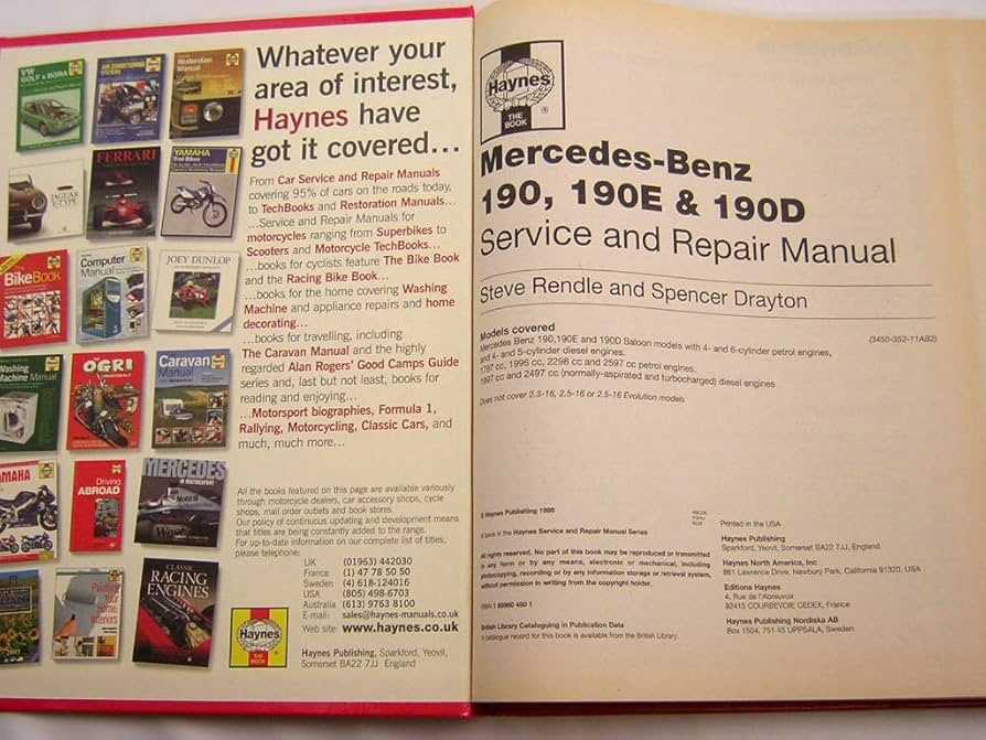 mercedes benz service repair manual