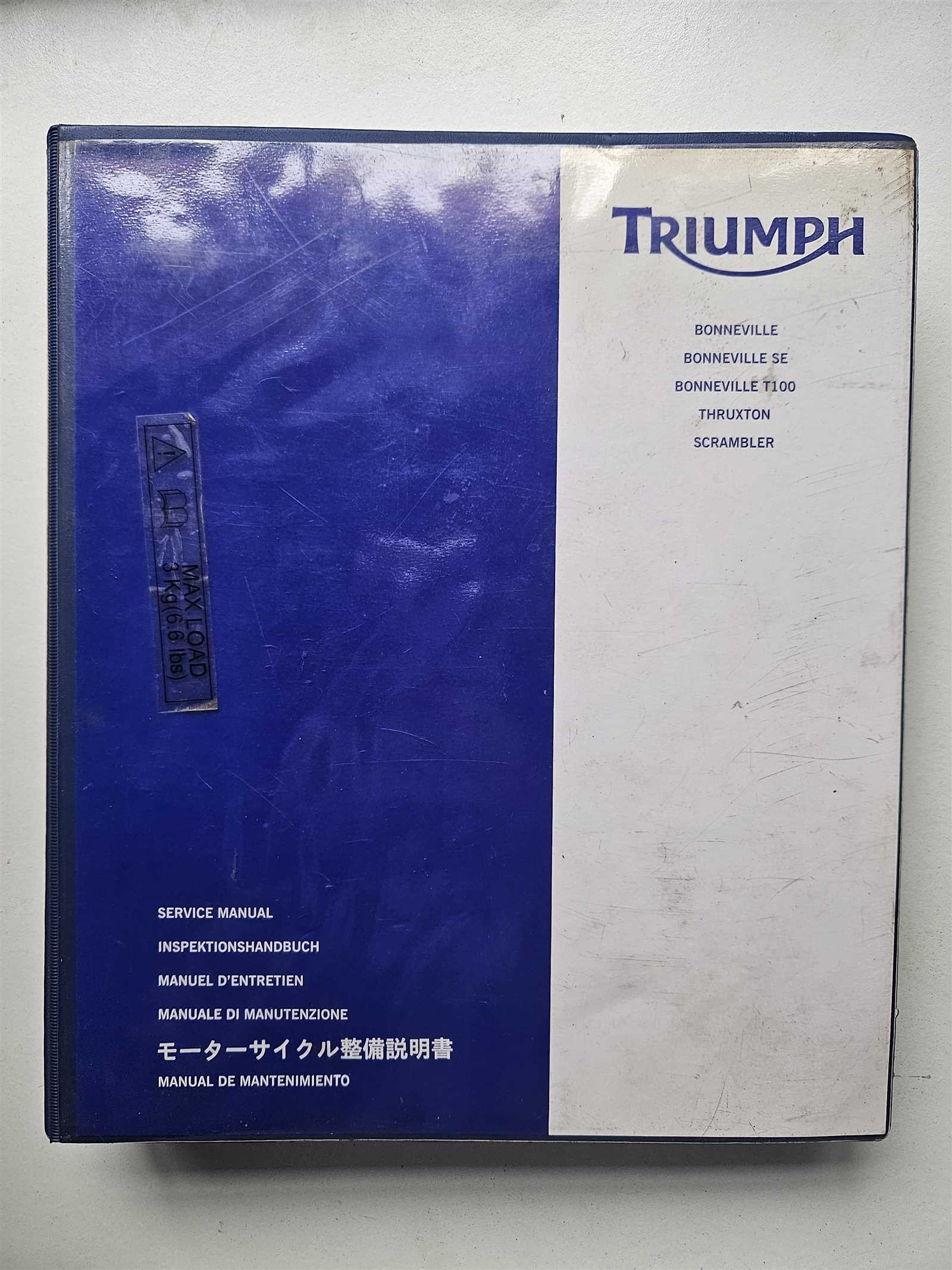 triumph bonneville repair manual