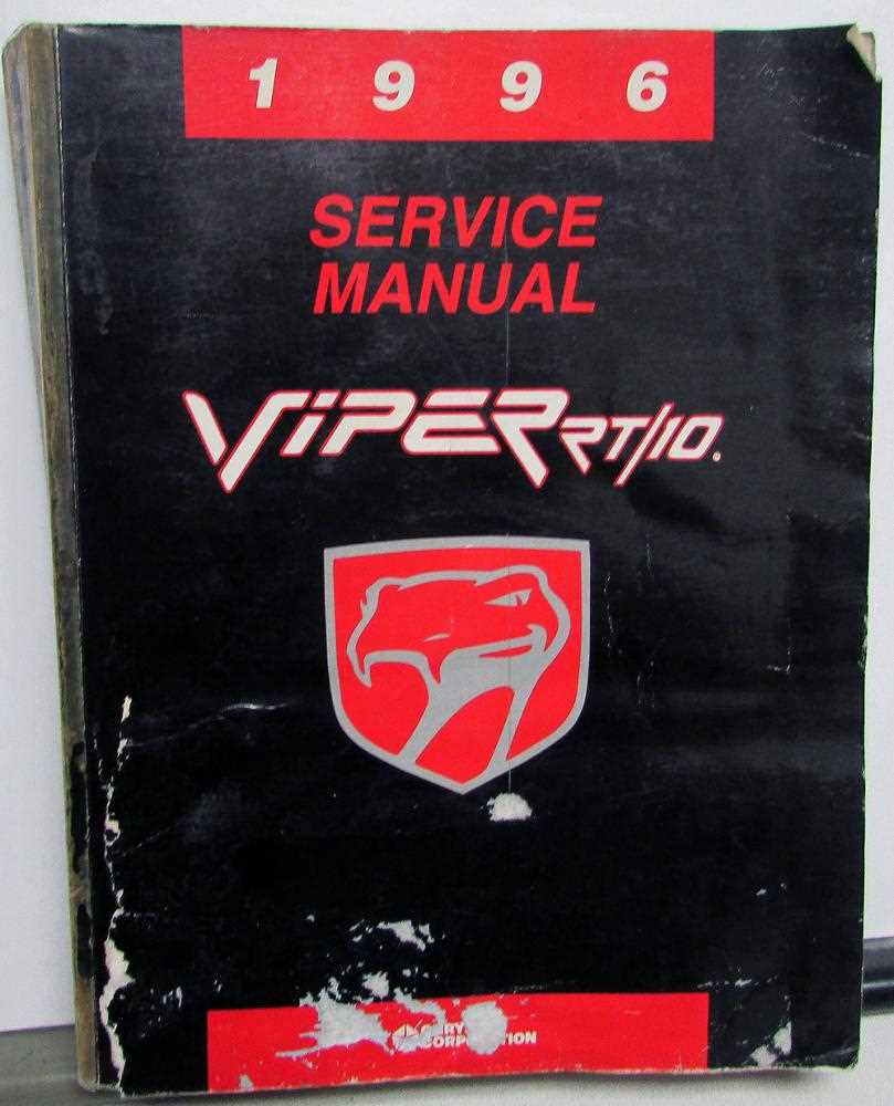 dodge viper repair manual