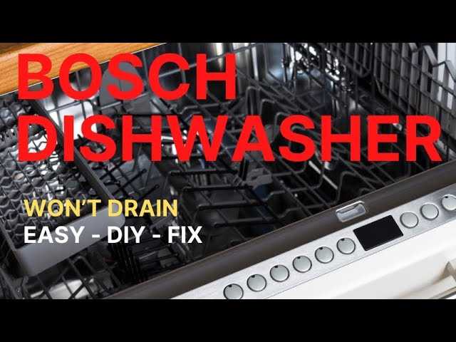 bosch dishwasher service repair manual