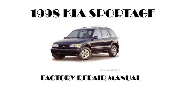 98 kia sportage repair manual