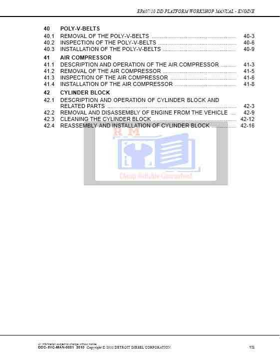 detroit diesel dd15 repair manual