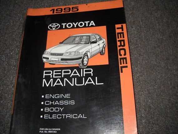 toyota tercel repair manual