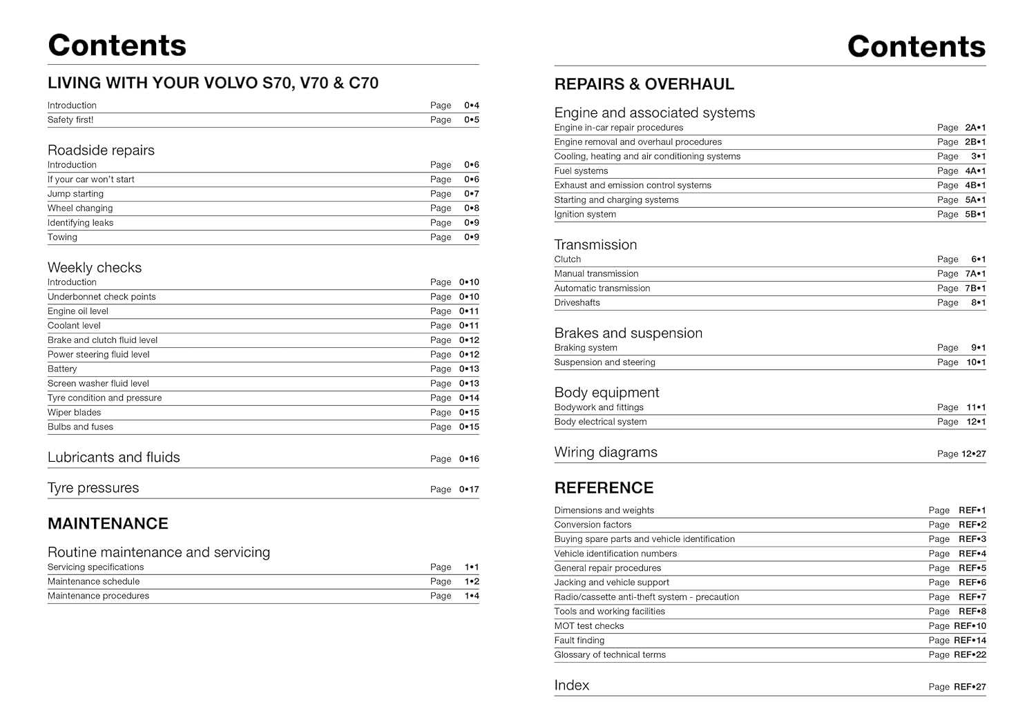 99 volvo s70 repair manual