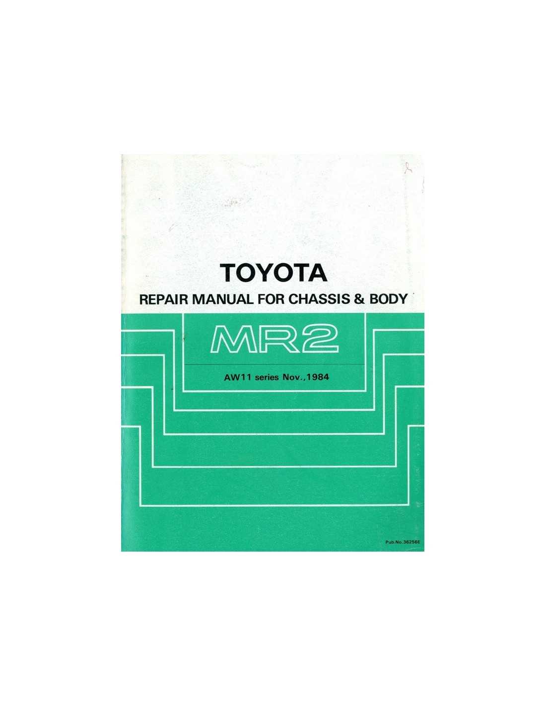 mr2 spyder repair manual