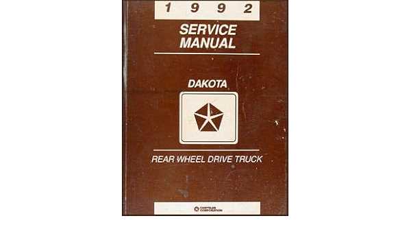 1992 dodge dakota repair manual