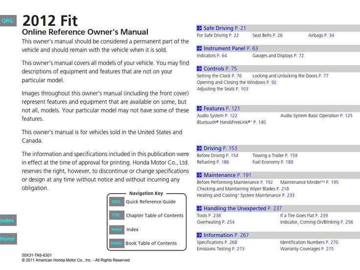 2012 honda fit repair manual