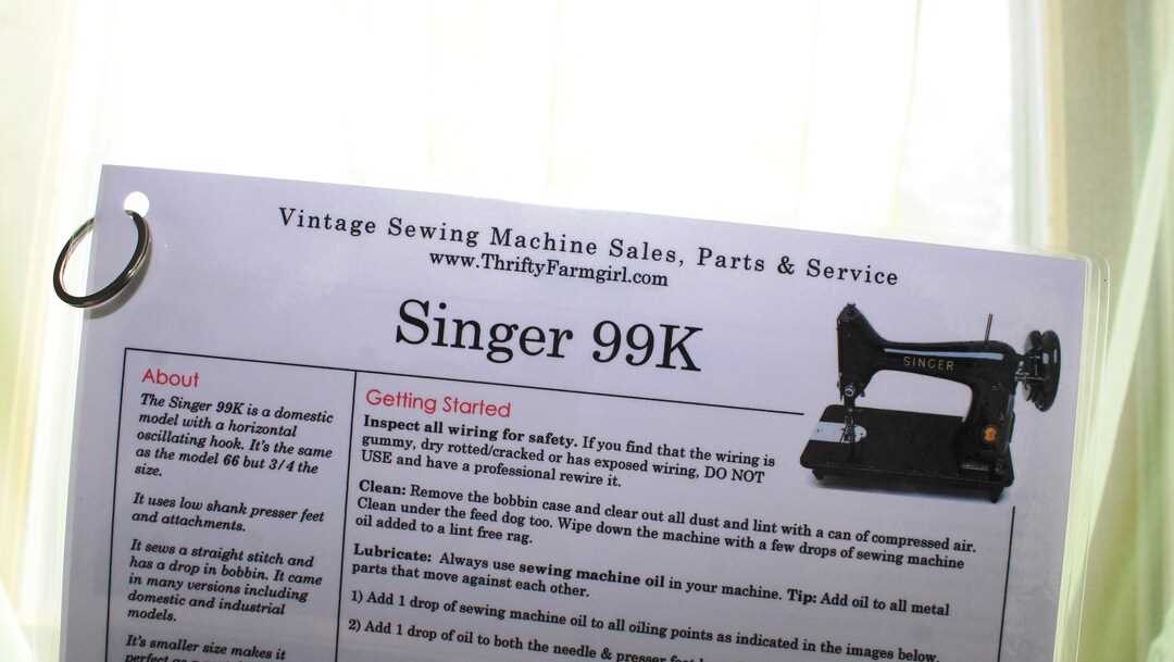 singer 99k repair manual