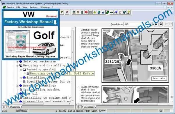 golf mk4 repair manual