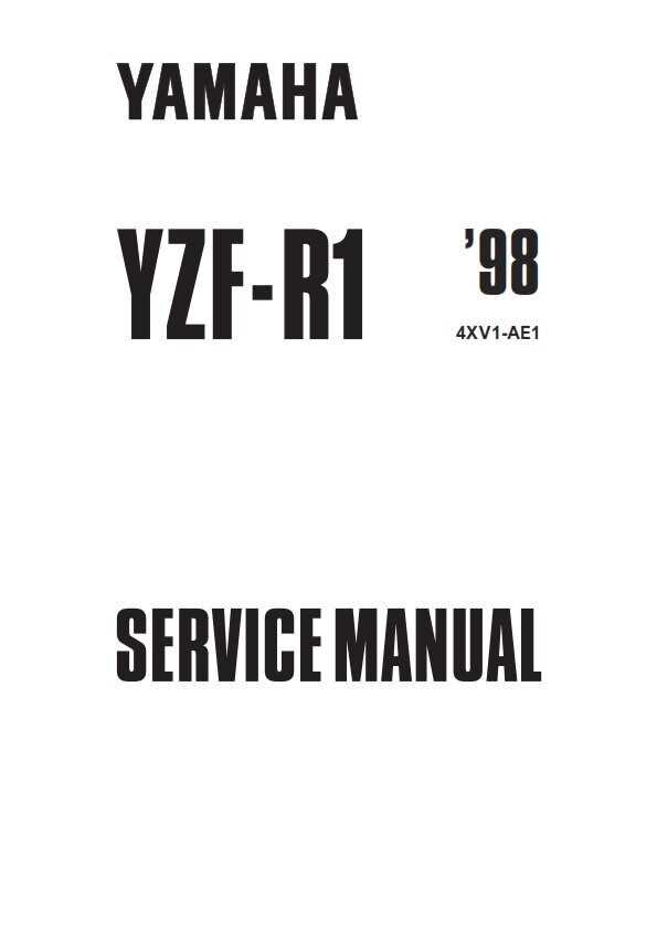 yamaha r1 repair manual