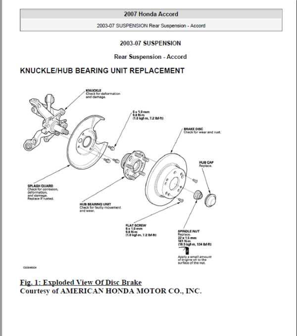 1999 honda accord repair manual