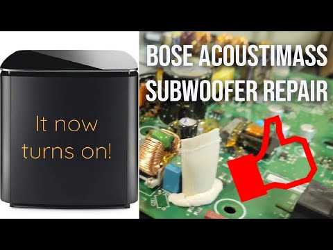 bose acoustimass subwoofer repair service manual