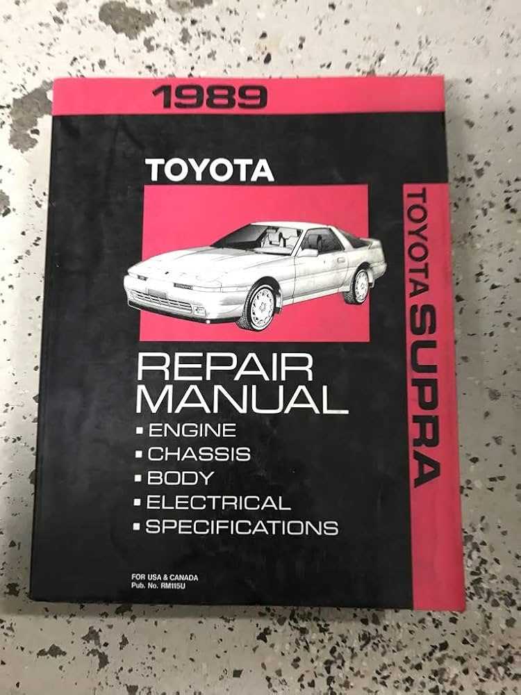 1989 toyota supra repair manual