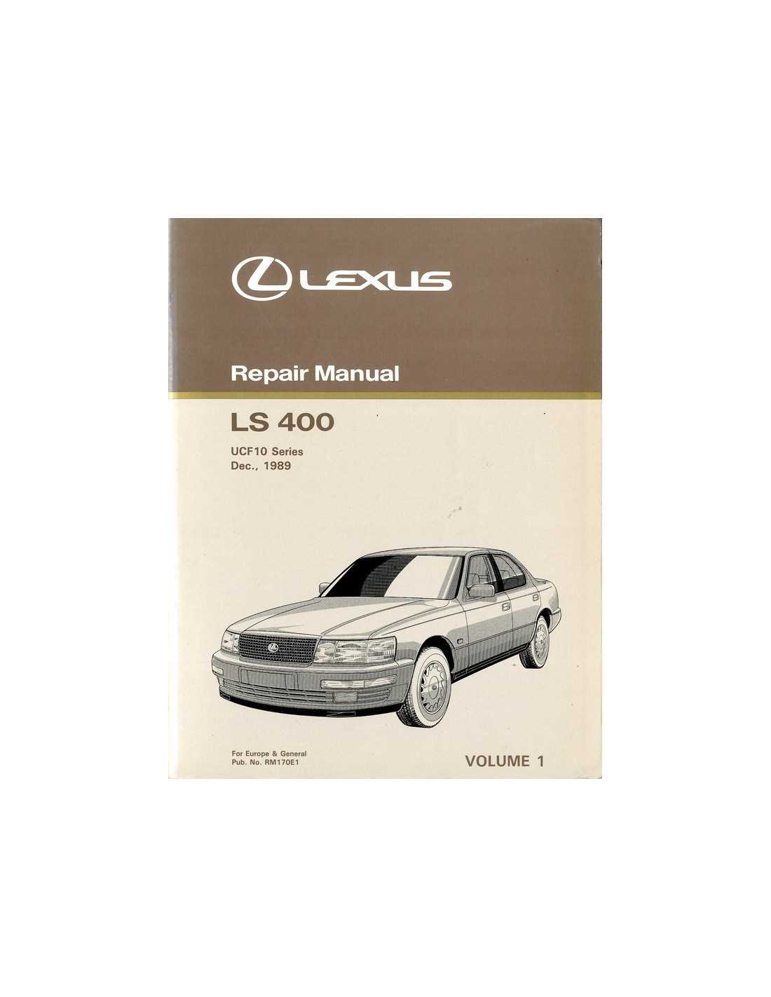 1997 lexus ls400 repair manual