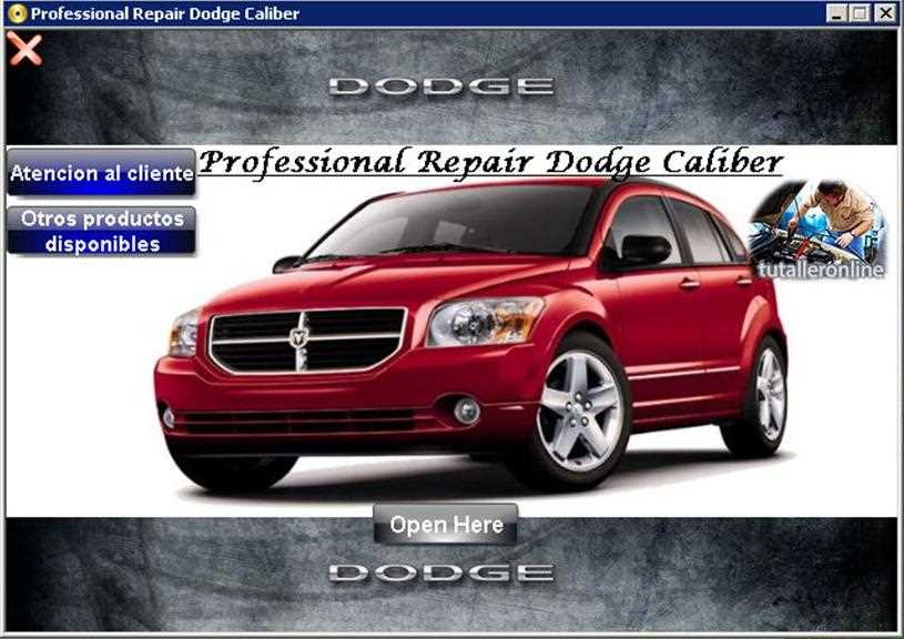 dodge caliber repair manual