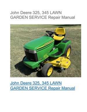 lawn tractor repair manuals