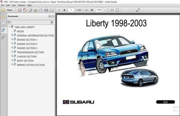 1998 subaru legacy repair manual