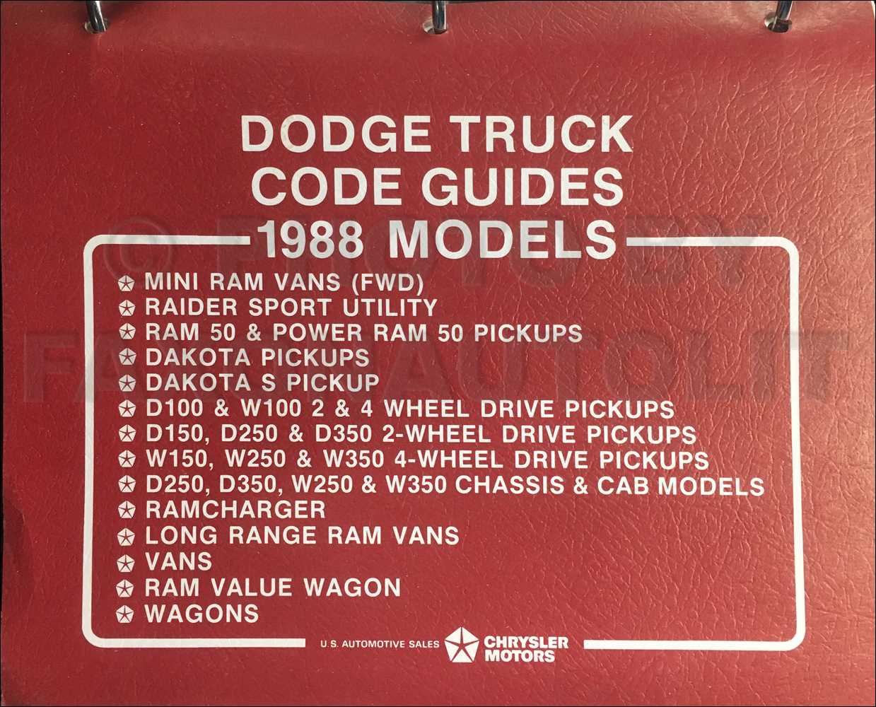 1988 dodge dakota repair manual