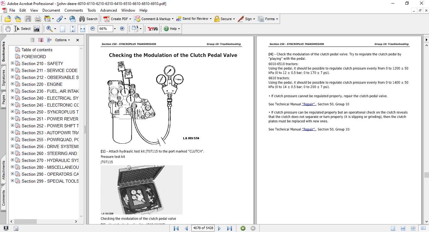 john deere 6410 repair manual