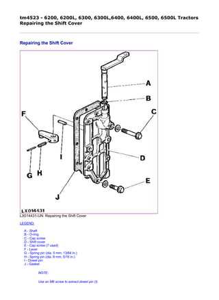 john deere 6400 repair manual