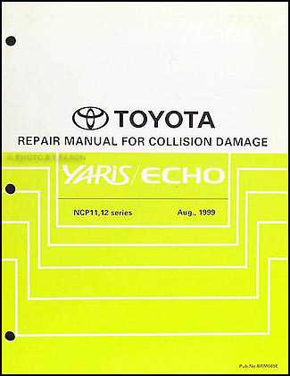 toyota echo yaris automotive repair manual 1999 2011