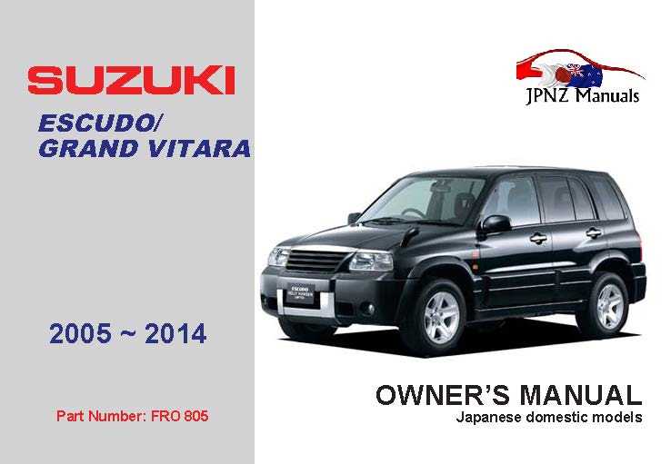 suzuki grand vitara repair manual