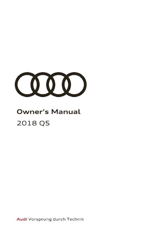 2018 audi q5 repair manual