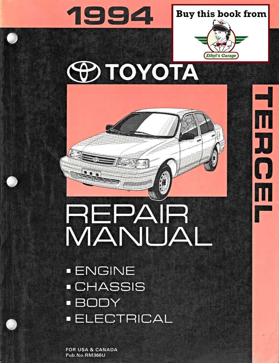 96 toyota tercel repair manual