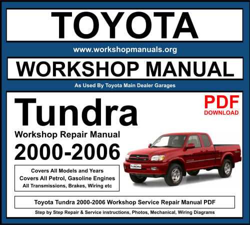 2011 toyota tundra repair manual