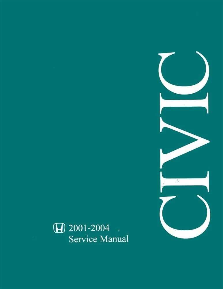 2001 honda civic lx repair manual