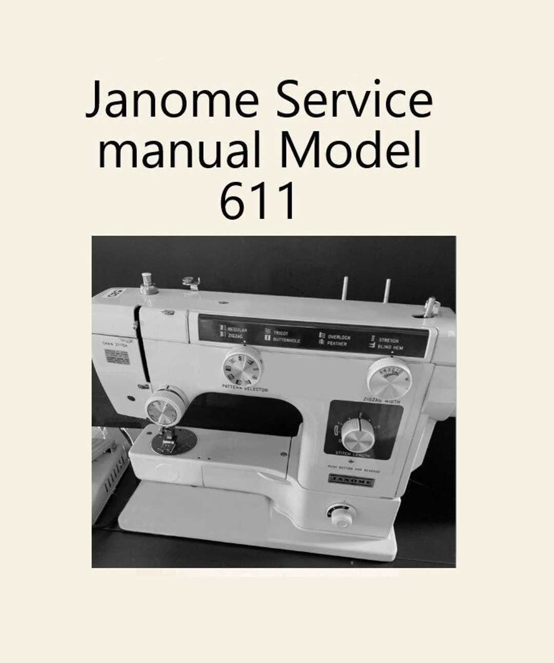 sewing machine repair manual