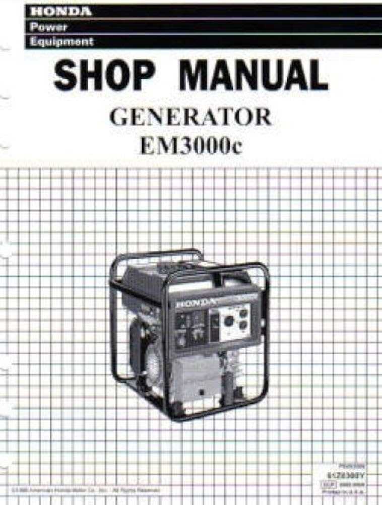 honda generator repair manual