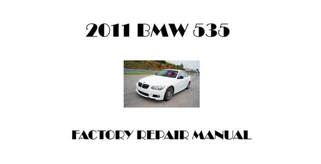 bmw 535i repair manual