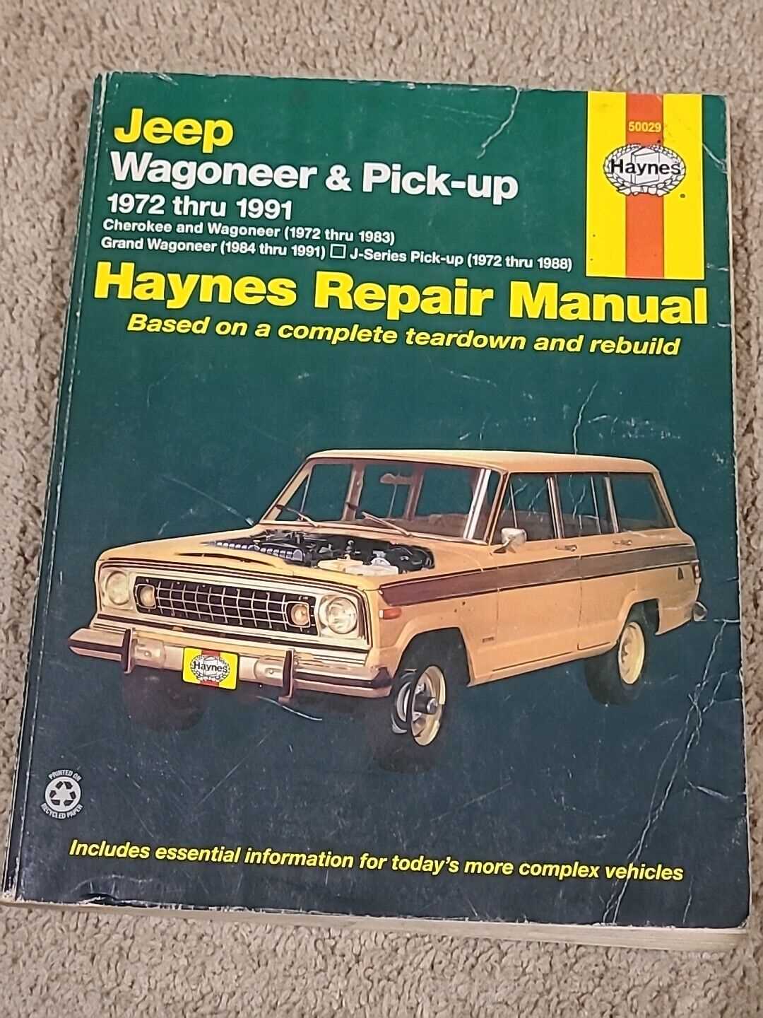 1988 jeep cherokee repair manual