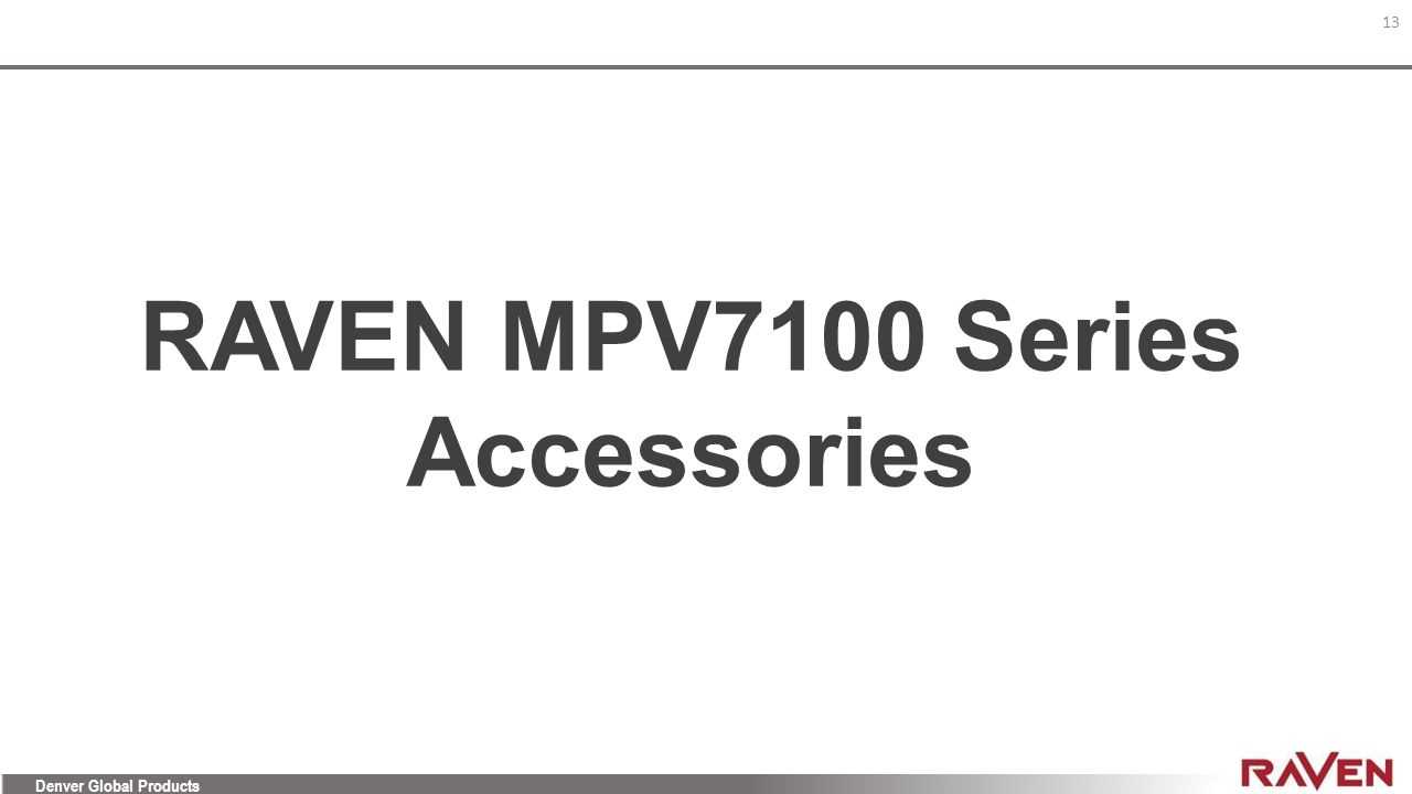 raven mpv 7100 repair manual