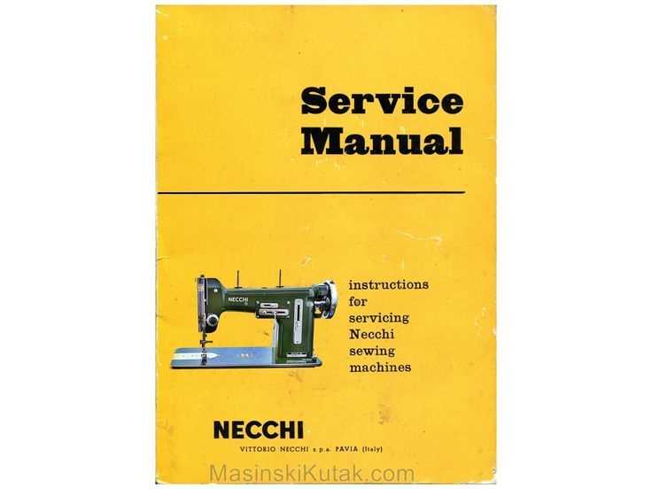 necchi sewing machine repair manual