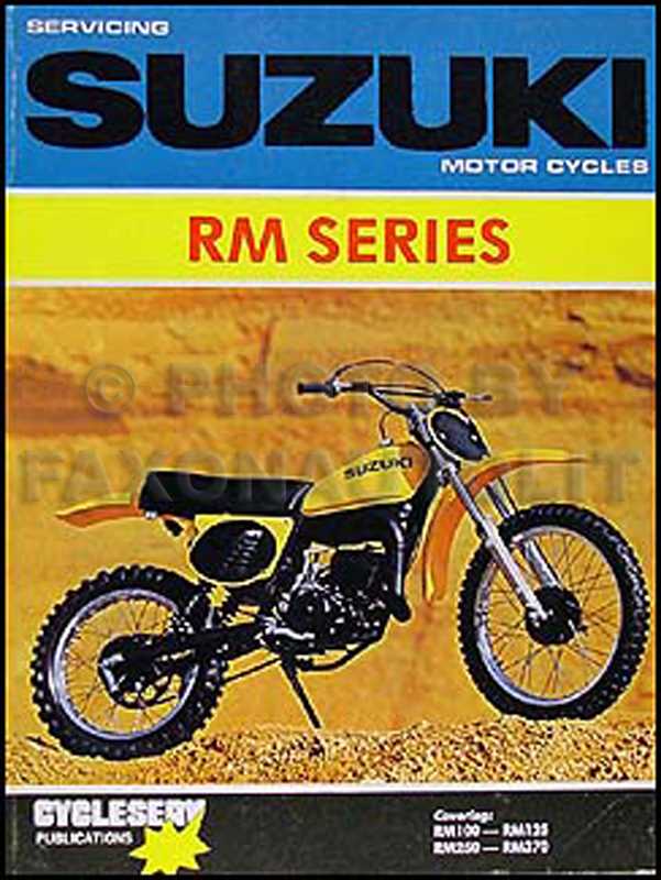 1993 suzuki rm 125 repair manual