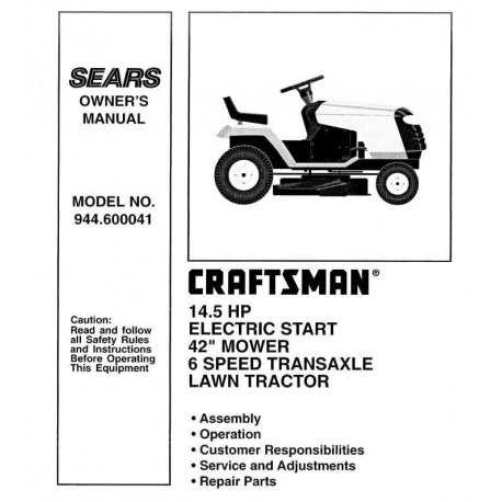 lawn tractor repair manuals