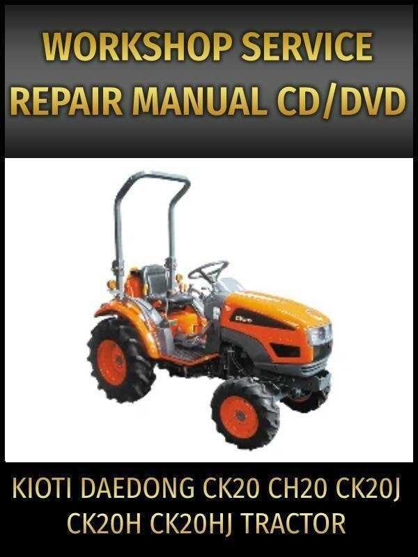 kioti ck30 repair manual