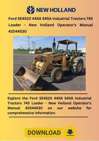 ford 445 tractor repair manual