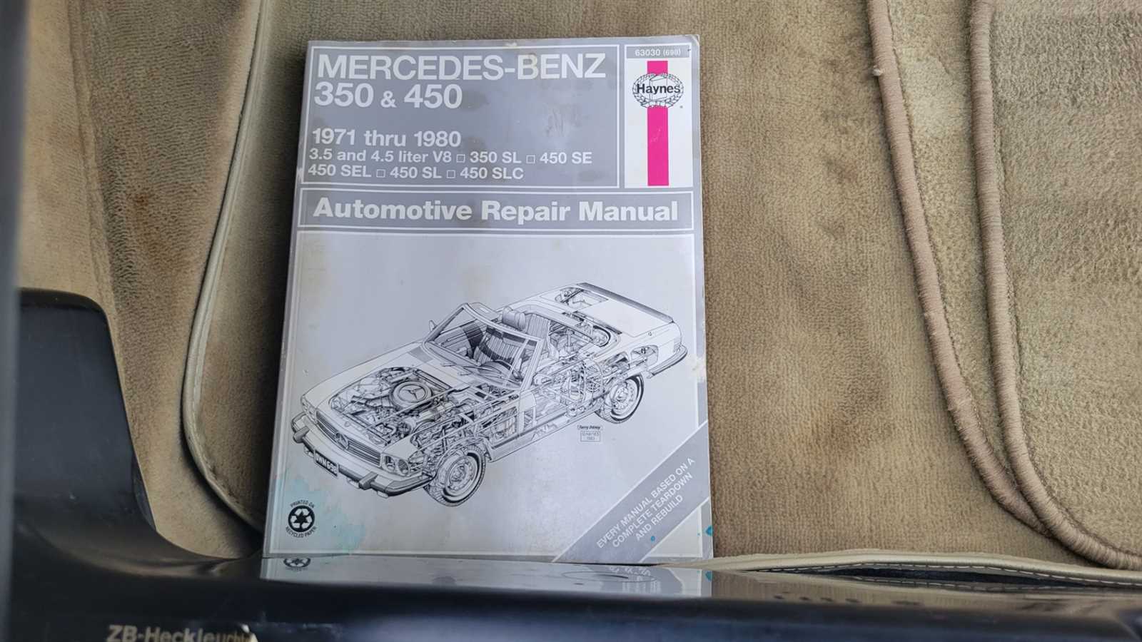 mercedes 560sl repair manual