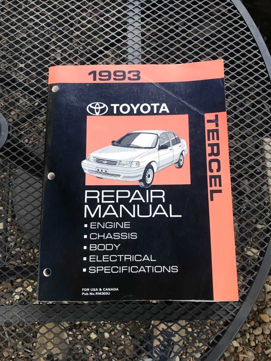 96 toyota tercel repair manual