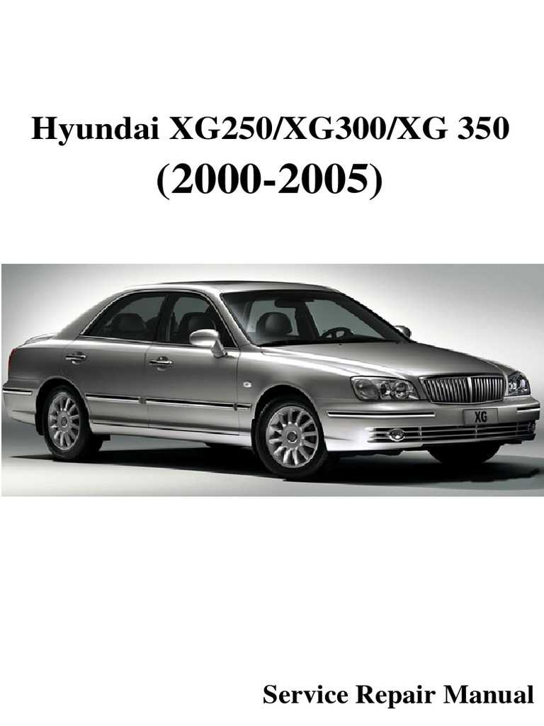 2002 hyundai xg350 repair manual