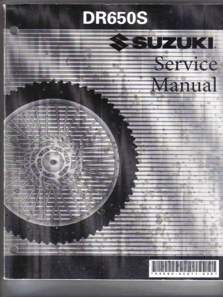 suzuki dr650 repair manual